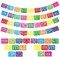 4 Packs Mexican Party Banner 60 Feet Fiesta Plastic Papel Picado Banner